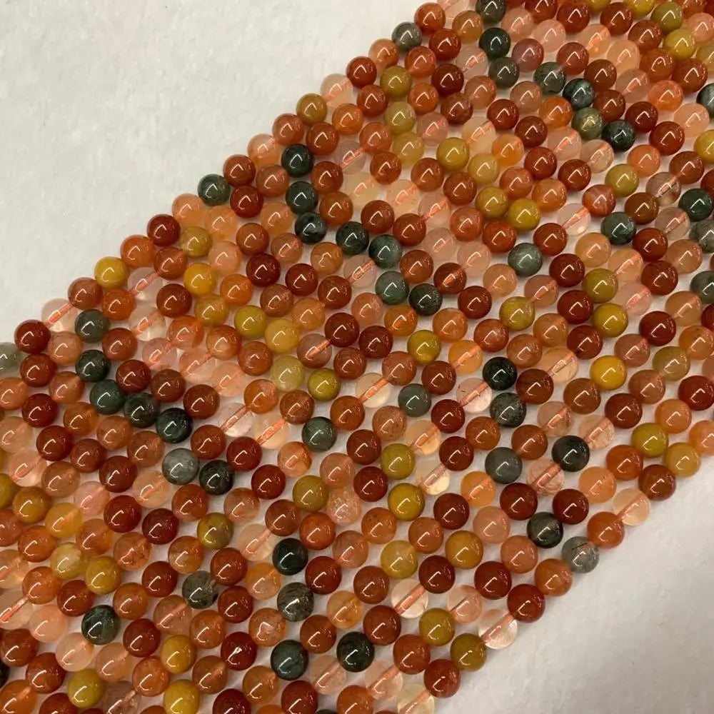 Rutilated Quartz Stone Beads for Jewelry Making 15''