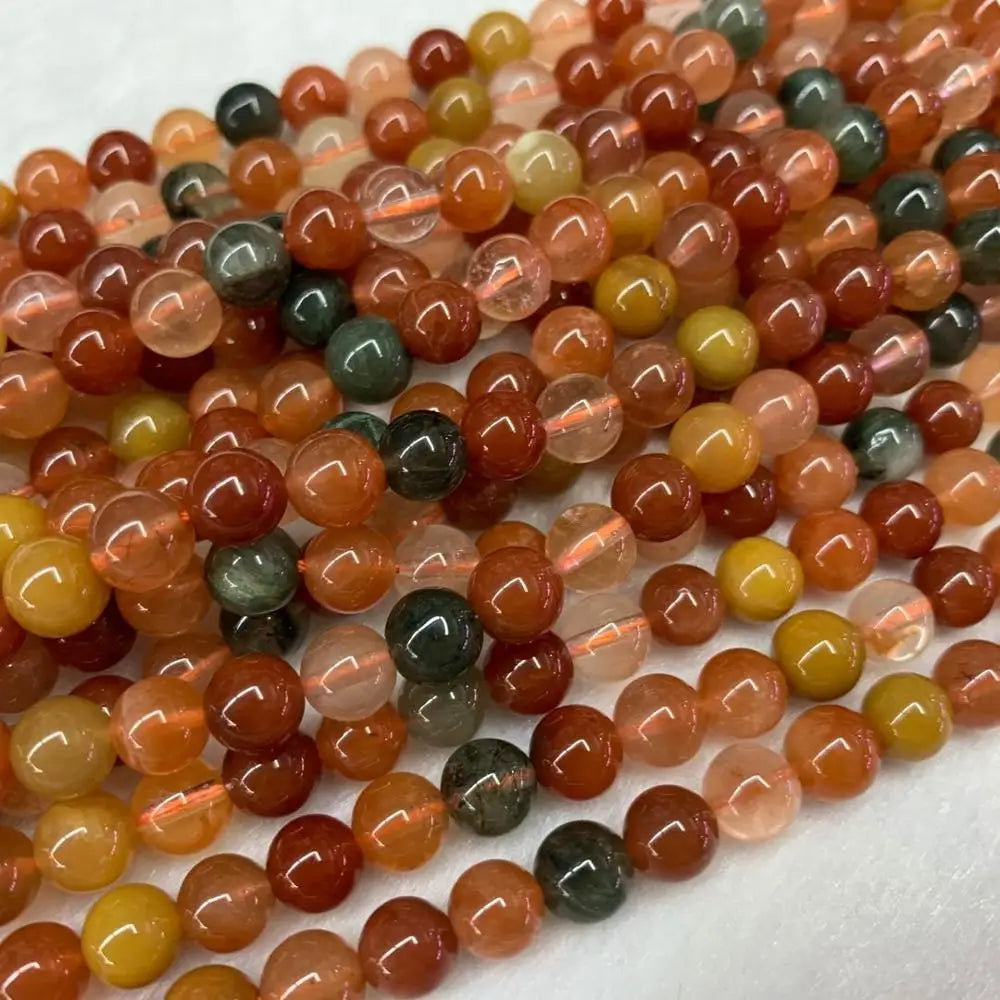 Rutilated Quartz Stone Beads for Jewelry Making 15''