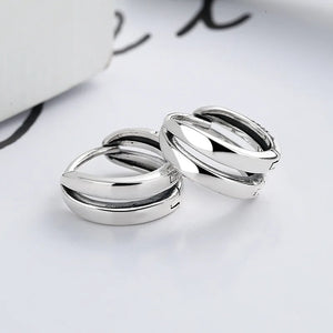 Retro Women's Earrings Sterling Silver 925 Piercing Ear