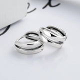 Retro Women's Earrings Sterling Silver 925 Piercing Ear
