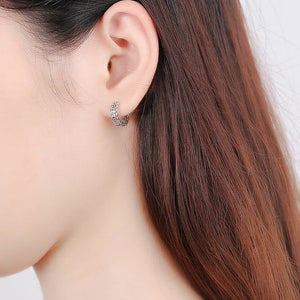 Retro Women's Earrings in 925 Sterling Silver
