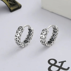 Retro Women's Earrings in 925 Sterling Silver