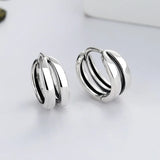 Retro Women's Earrings Sterling Silver 925 Piercing Ear