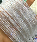 Moonstone Rainbow Faceted Coin Beads 2/3/4mm 14inch
