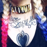 Quinn choker PUDDIN letter necklace Women Quinn cosplay birthday present