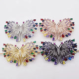 Multicolor Zircon Butterfly Brooch Beads Nature Unique