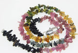 Multicolors Tourmaline Faceted Beads Choker Necklace