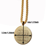 Muslim Al-Ikhlas Stainless Steel Pendant Necklace