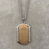 Muslim Allah Ayat al-Kursi Islam Pendant Necklace Ayatul Kursi Jewelry