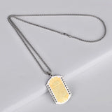 Muslim Allah Ayat al-Kursi Islam Pendant Necklace Ayatul Kursi Jewelry