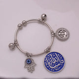 Muslim Allah Hamsa Hand of Fatima Copper Baby Child Bangles