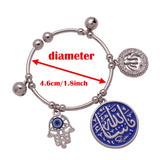 Muslim Allah Hamsa Hand of Fatima Copper Baby Child Bangles
