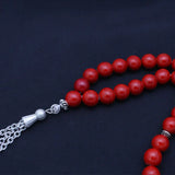 Muslim Prayer Red Crystal Beads Tasbih Bracelets Ottoman Rosary