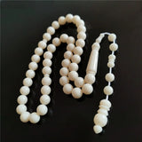 Muslim Resin Ivory Rosary Subha Misbaha 10mm 45pcs Tesbih Islamic Prayer Beads