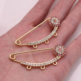 Muslim Pink Brooch Pin 2 pcs