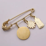 Muslim Islam Ayatul Kursi Pink Brooch Baby Pin Stainless Steel