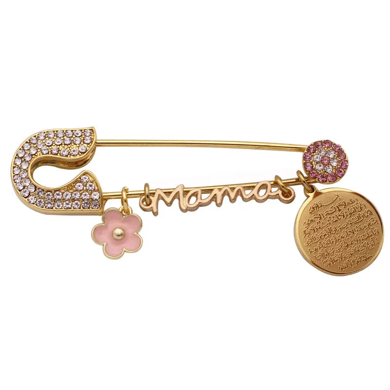 Muslim Islam Mama Stainless Steel Brooch Baby Pin