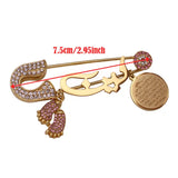 Muslim Islam Allah AYATUL KURSI Leen Stainless Steel Baby Pin