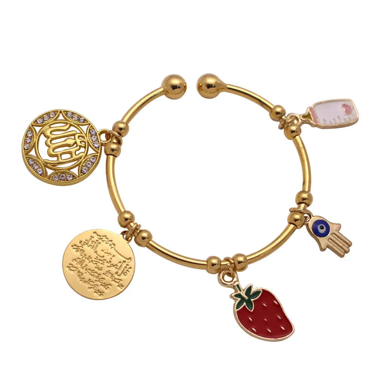 Islamic Al Qalam Copper Baby Bracelets