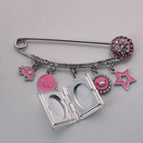 Muslim Islam Koran Book Allah Pink Brooch Baby Pin