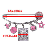 Muslim Islam Koran Book Allah Pink Brooch Baby Pin