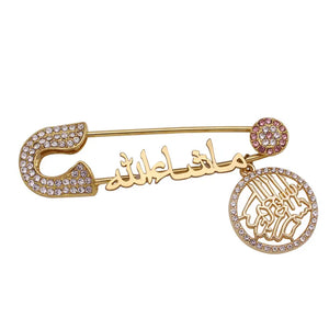 Muslim Islam Mashallah Stainless Steel Baby Pin