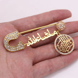 Muslim Islam Mashallah Stainless Steel Baby Pin