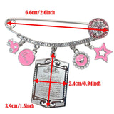 Muslim Islam AYATUL KURSI Stainless Steel Pin Baby Pin