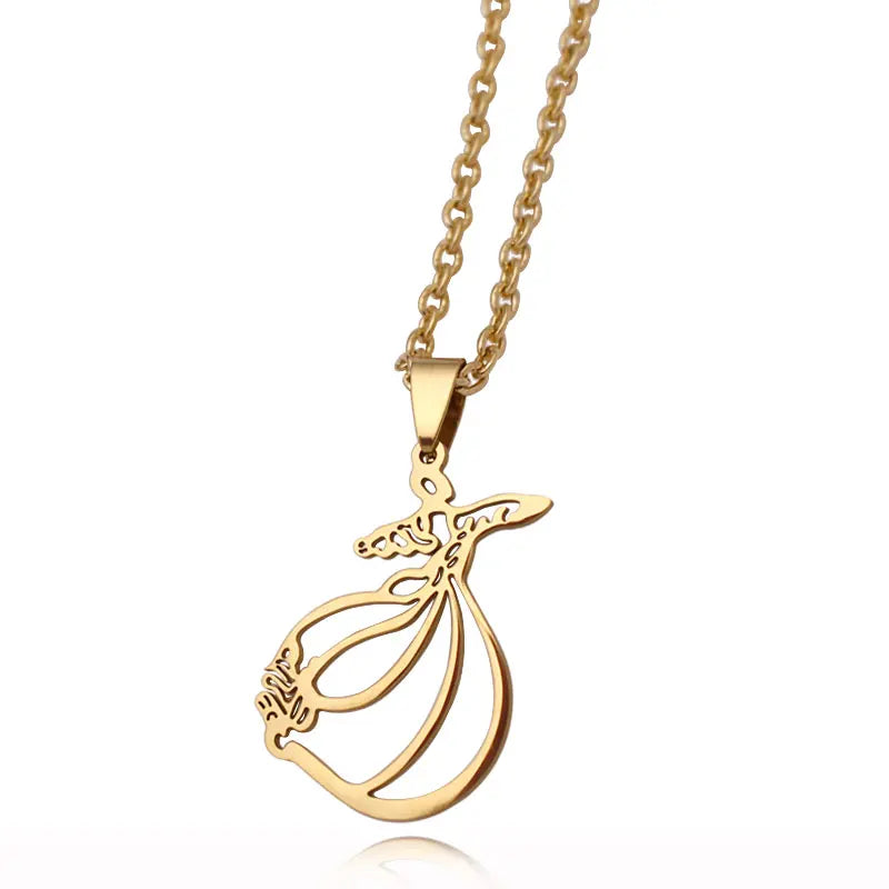 Dervish Dance Stainless Steel Pendant Necklace