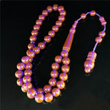 Purple Arabic Resin Prayer Beads 10mm Islamic Rosary Sibha