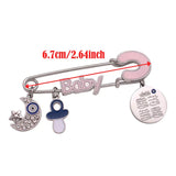Muslim Quran Four Qul Suras Crescent Moon Star Amulet Baby Pin