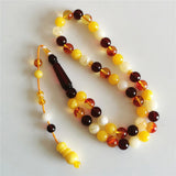 Muslim Sibha Misbaha Tesbih Resin Amber Rosary Arabic Jewelry Islamic Tasbeeh