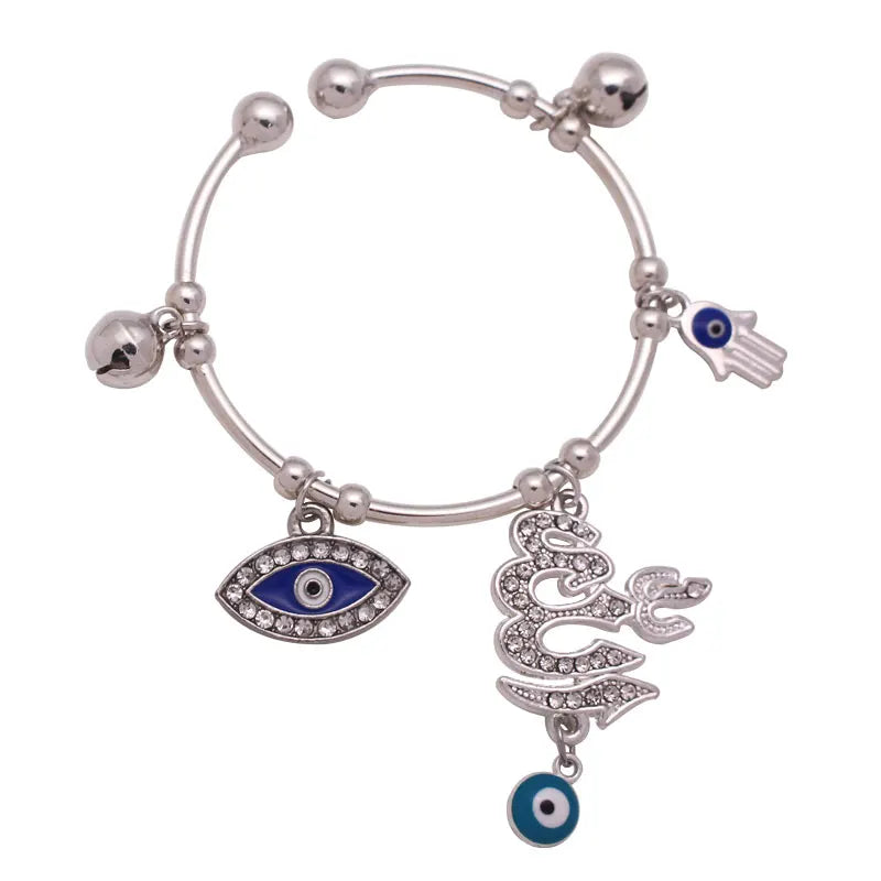 Muslim Turkey Evil Eye Copper Baby Child Bracelets
