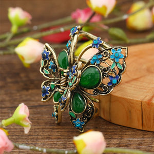 Vintage Butterfly Hair Claw Crab Women Hair Clip Accessories