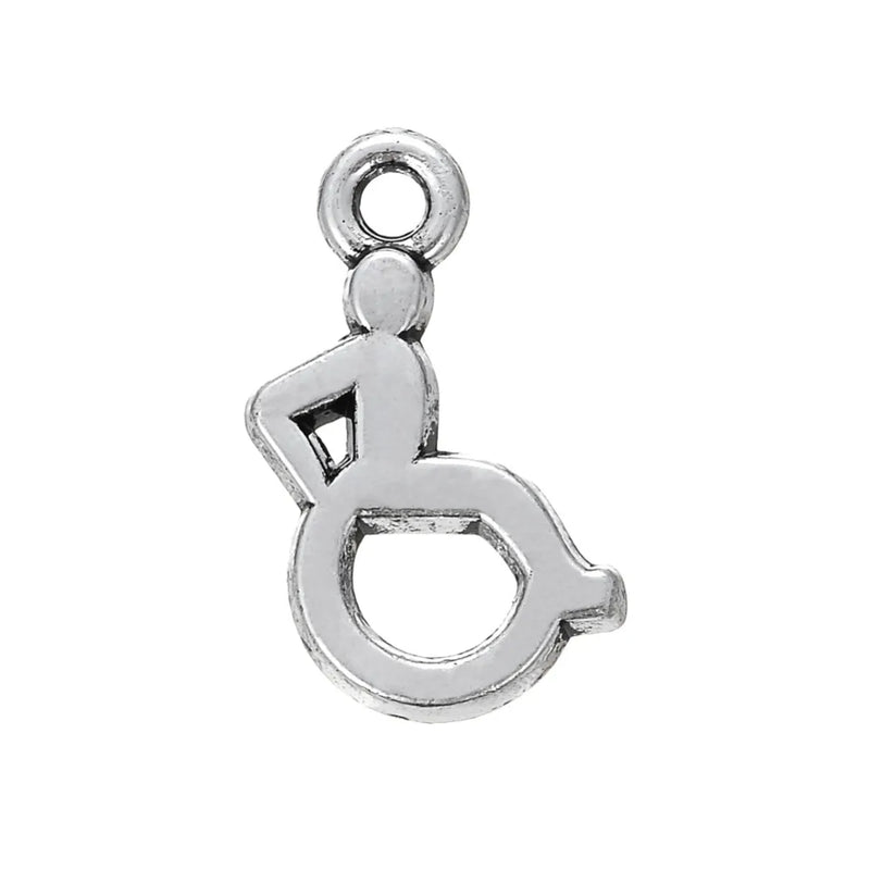 Medical Wheelchair Charm DIY Pendant 30pcs