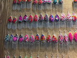 Miao Silver Plated Embroidered Dangle Jewelry