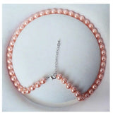 Pink South Sea Shell Pearl Necklace Set