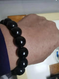 Natural Agate Stone 12mm Men's Bracelet