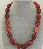 Natural Carnelian Faceted Nugget Necklace