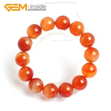 Carnelian Stone Bracelet 6-12mm DIY Jewelry Buddhist Treasure