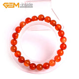 Carnelian Stone Bracelet 6-12mm DIY Jewelry Buddhist Treasure
