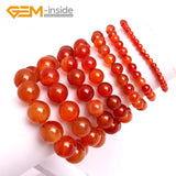 Carnelian Stone Bracelet 6-12mm DIY Jewelry Buddhist Treasure
