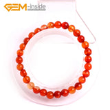 Carnelian Stone Bracelet 6-12mm DIY Jewelry Buddhist Treasure