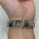 Green Phantom Quartz Stone Bracelet - Natural Gemstone Jewelry Bangle