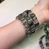 Natural Green-Phanto Stone Beads Bracelet for Women