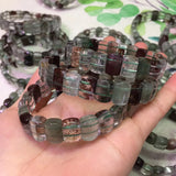 Natural Green-Phanto Stone Beads Bracelet for Women