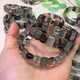 Natural Green-Phanto Stone Beads Bracelet for Women