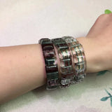 Green-Phantom Quartz Stone Bracelet DIY Jewelry for Women