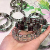 Green-Phantom Quartz Stone Bracelet DIY Jewelry for Women