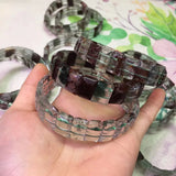 Green-Phantom Quartz Stone Bracelet DIY Jewelry for Women